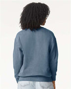 Comfort Colors 1466, Unisex Garment-dyed Lightweight Crewneck Sweatshirt, Blue Jean