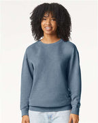 Comfort Colors 1466, Unisex Garment-dyed Lightweight Crewneck Sweatshirt, Blue Jean