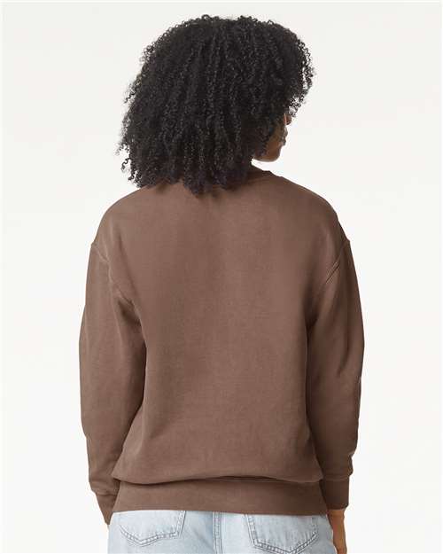 Comfort Colors 1466, Unisex Garment-dyed Lightweight Crewneck Sweatshirt, Espresso