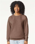 Comfort Colors 1466, Unisex Garment-dyed Lightweight Crewneck Sweatshirt, Espresso