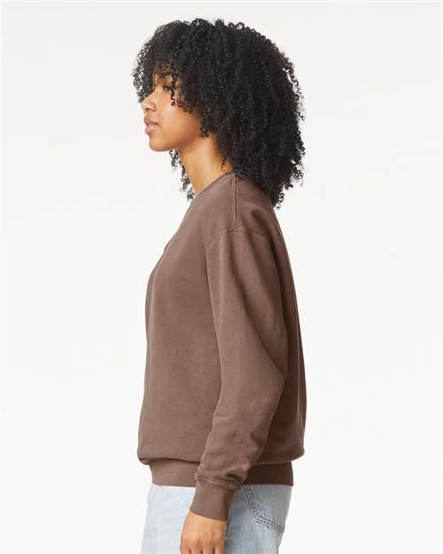 Comfort Colors 1466, Unisex Garment-dyed Lightweight Crewneck Sweatshirt, Espresso