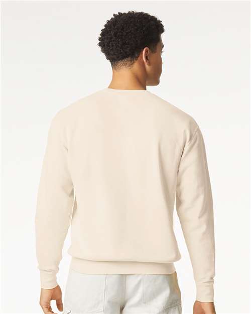 Comfort Colors 1466, Unisex Garment-dyed Lightweight Crewneck Sweatshirt, Ivory