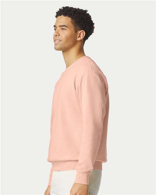 Comfort Colors 1466, Unisex Garment-dyed Lightweight Crewneck Sweatshirt, Peachy