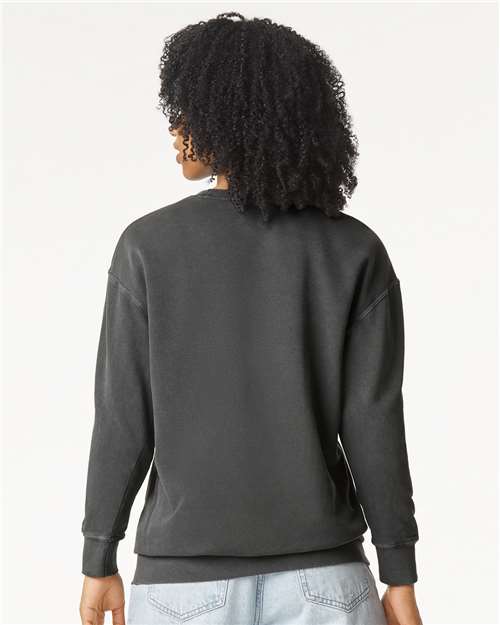 Comfort Colors 1466, Unisex Garment-dyed Lightweight Crewneck Sweatshirt, Pepper