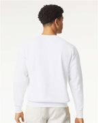 Comfort Colors 1466, Unisex Garment-dyed Lightweight Crewneck Sweatshirt, White