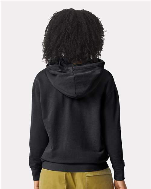 Comfort Colors 1467, Unisex Garment-dyed Lightweight Hooded Sweatshirt, Black