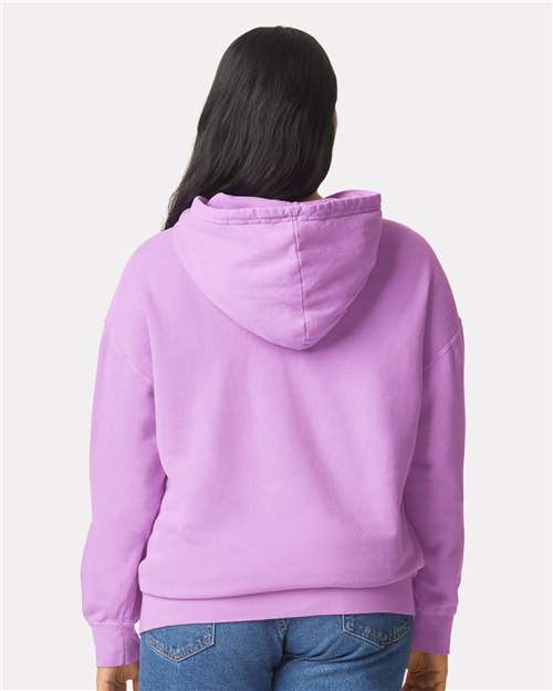 Comfort Colors 1467, Unisex Garment-dyed Lightweight Hooded Sweatshirt, Neon Violet