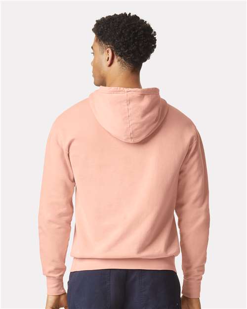 Comfort Colors 1467, Unisex Garment-dyed Lightweight Hooded Sweatshirt, Peachy