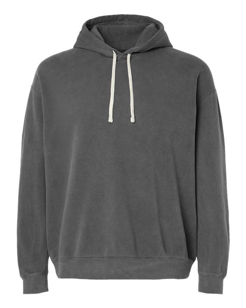 Comfort Colors 1467, Unisex Garment-dyed Lightweight Hooded Sweatshirt, Pepper
