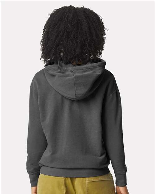 Comfort Colors 1467, Unisex Garment-dyed Lightweight Hooded Sweatshirt, Pepper
