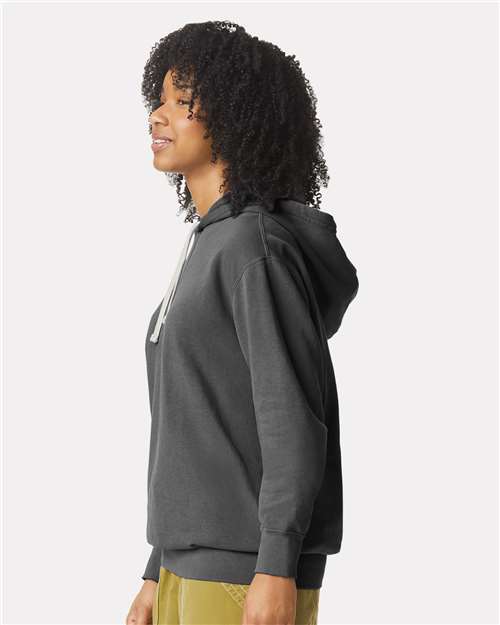 Comfort Colors 1467, Unisex Garment-dyed Lightweight Hooded Sweatshirt, Pepper