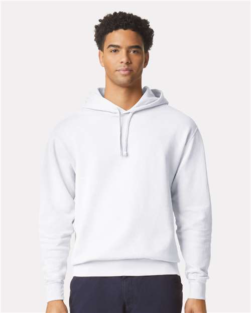 Comfort Colors 1467, Unisex Garment-dyed Lightweight Hooded Sweatshirt, White