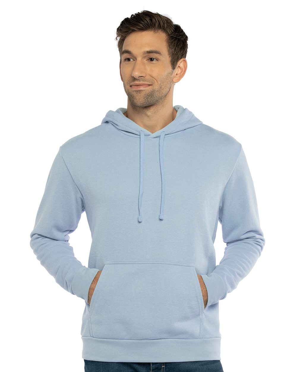 Next Level 9304, Fleece - Premium - Hood, Heather Grey