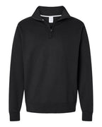 Champion S450, Unisex Powerblend Quarter-zip Pullover, Black