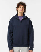 Champion S450, Unisex Powerblend Quarter-zip Pullover, Navy