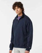 Champion S450, Unisex Powerblend Quarter-zip Pullover, Navy