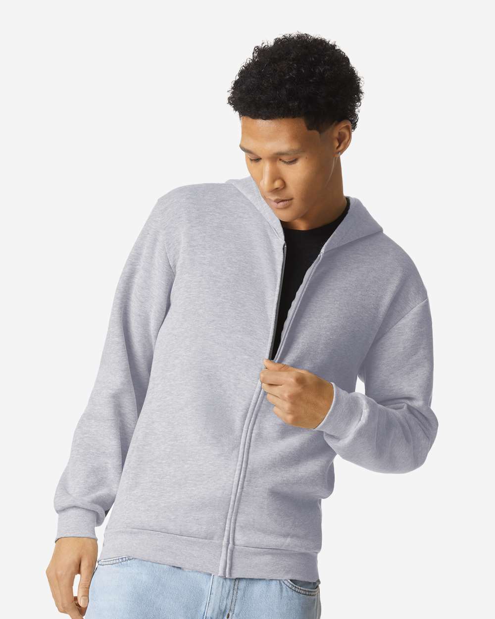 American Apparel 11690, Rf497, Heather Grey