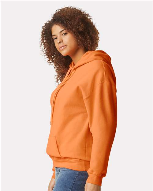 Gildan SF500, Unisex Softstyle Midweight Hooded Sweatshirt, Tangerine