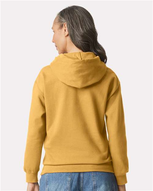 Gildan 9352, Sf500 Unisex Softstyle Midweight Hooded Sweatshirt, Mustard