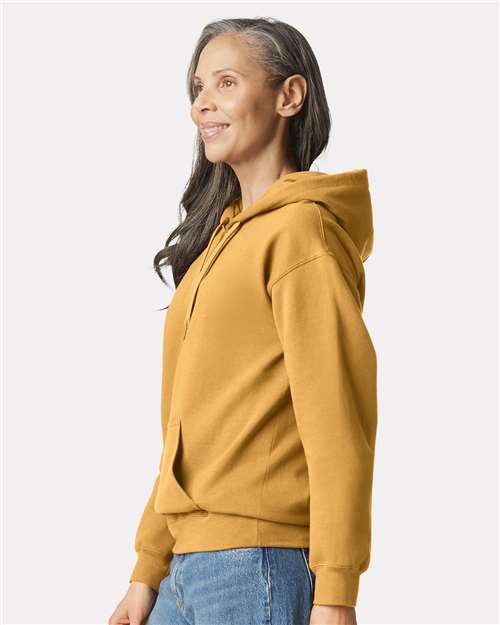 Gildan SF500, Unisex Softstyle Midweight Hooded Sweatshirt, Mustard