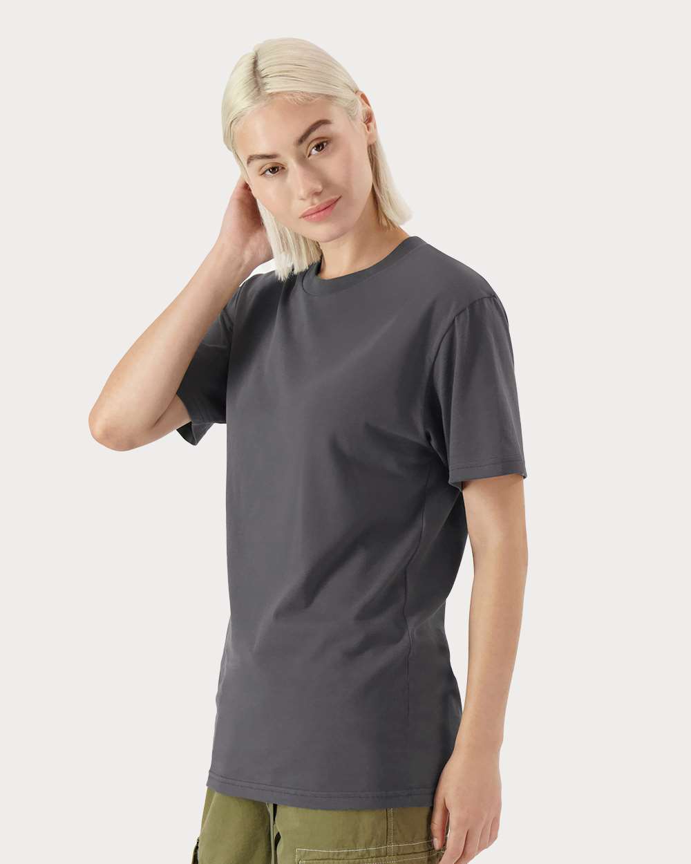 American Apparel 5389, T-Shirts - Premium, Sueded Asphalt