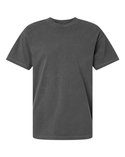 American Apparel 1301GD, Unisex Heavyweight Cotton Garment-dyed Tee, Faded Black