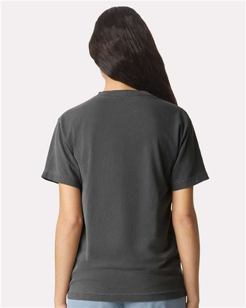 American Apparel 1301GD, Unisex Heavyweight Cotton Garment-dyed Tee, Faded Black