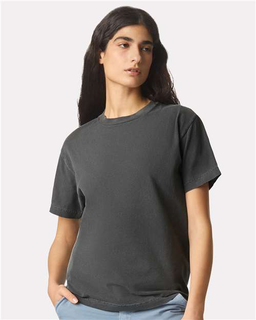 American Apparel 1301GD, Unisex Heavyweight Cotton Garment-dyed Tee, Faded Black