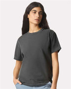 American Apparel 1301GD, Unisex Heavyweight Cotton Garment-dyed Tee, Faded Black