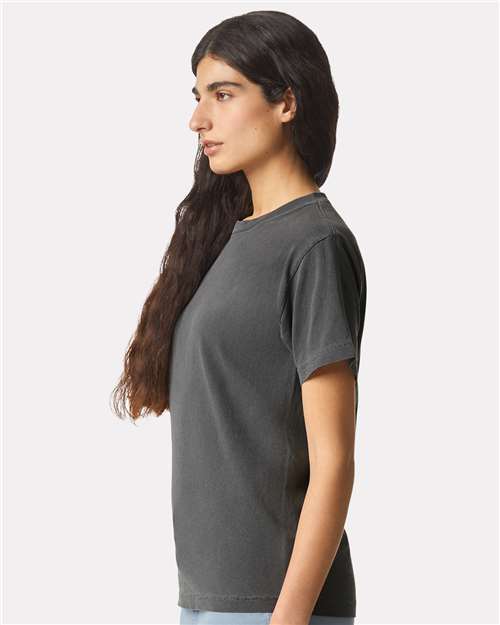 American Apparel 1301GD, Unisex Heavyweight Cotton Garment-dyed Tee, Faded Black