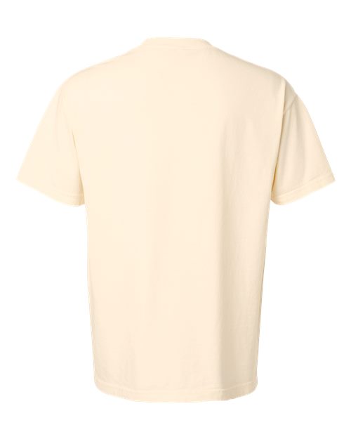 American Apparel 1301GD, Unisex Heavyweight Cotton Garment-dyed Tee, Faded Cream