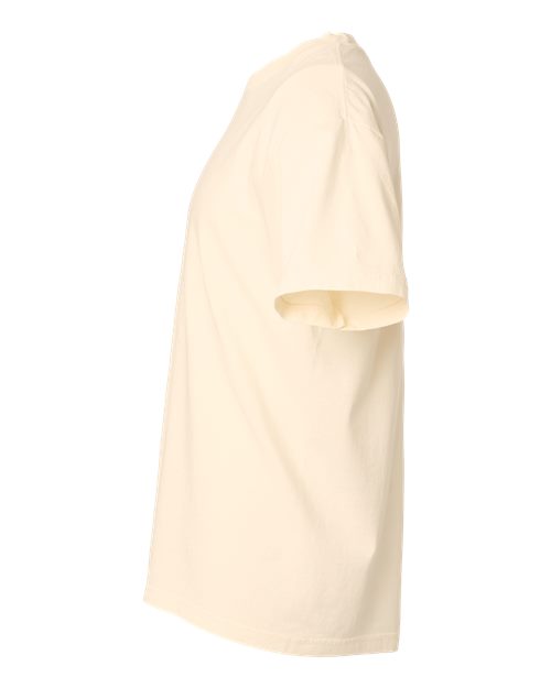 American Apparel 1301GD, Unisex Heavyweight Cotton Garment-dyed Tee, Faded Cream