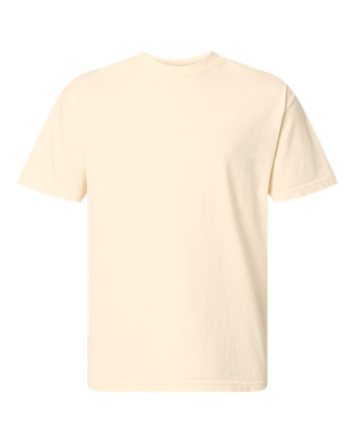 American Apparel 1301GD, Unisex Heavyweight Cotton Garment-dyed Tee, Faded Cream