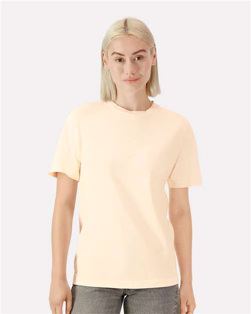 American Apparel 1301GD, Unisex Heavyweight Cotton Garment-dyed Tee, Faded Cream