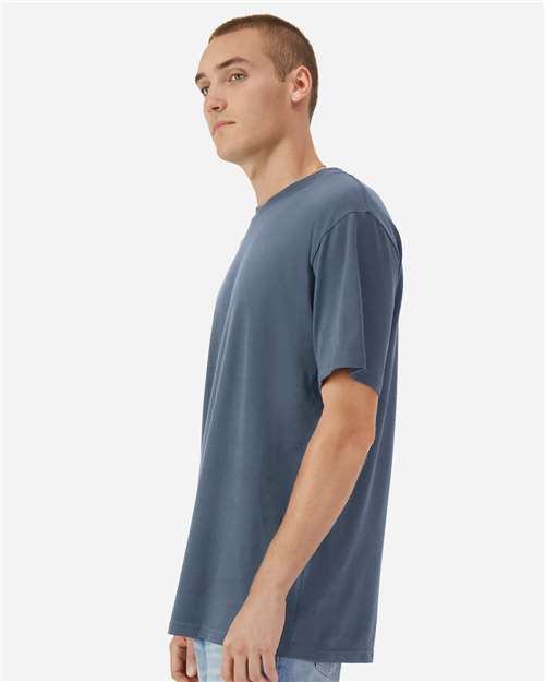 American Apparel 1301GD, Unisex Heavyweight Cotton Garment-dyed Tee, Faded Navy