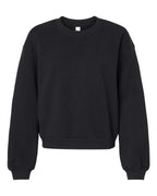 American Apparel RF494, Fleece - Premium - Crew, Black