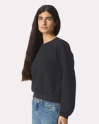 American Apparel RF494, Fleece - Premium - Crew, Black