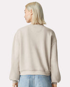 American Apparel RF494, Fleece - Premium - Crew, Bone