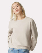 American Apparel RF494, Fleece - Premium - Crew, Bone