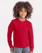 Next Level 3311, T-Shirts - Long Sleeve, Red