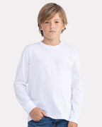 Next Level 3311, T-Shirts - Long Sleeve, White