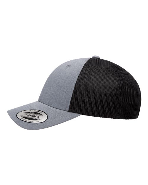 YP Classics 6601, Elite Cap, Heather/ Black