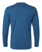 Next Level 6211, T-Shirts - Long Sleeve, Heather Cool Blue