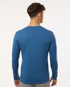 Next Level 6211, T-Shirts - Long Sleeve, Heather Cool Blue