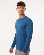 Next Level 6211, T-Shirts - Long Sleeve, Heather Cool Blue