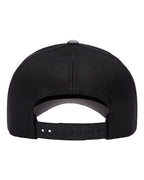 YP Classics 6506, Five-panel Retro Trucker Cap, Heather/ Black