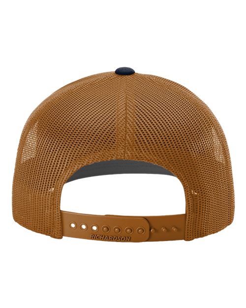 Richardson 112, Snapback Trucker Cap, Navy/ Carmel