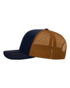 Richardson 112, Snapback Trucker Cap, Navy/ Carmel