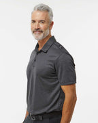 Adidas A591, Men's Space Dyed Polo, Black Melange