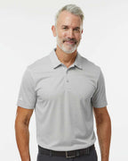 Adidas A591, Men's Space Dyed Polo, Grey One Heather